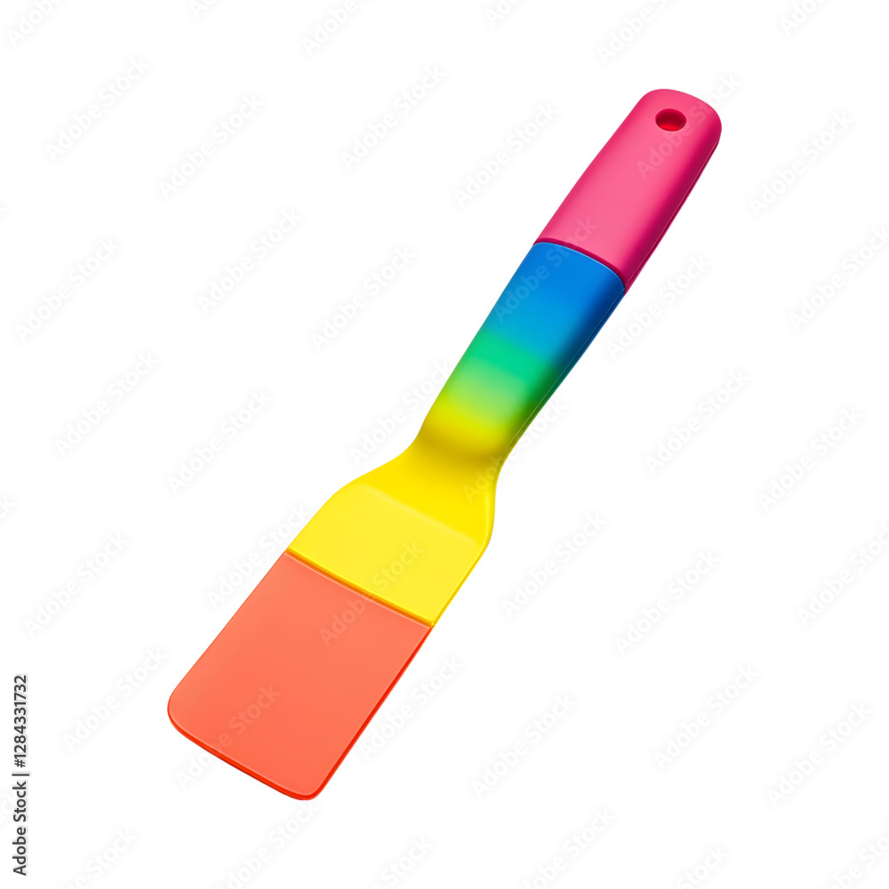 Vibrant Silicone Dough Scraper with Smooth Ergonom Isolated on Transparent Background Vibrant Silicone Dough Scraper with Smooth Ergonom Isolated on Transparent Background