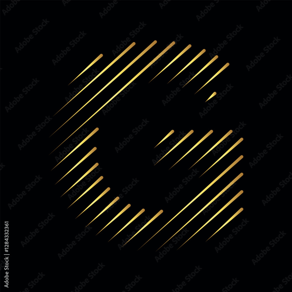Rained Logo combine with letter G vector template