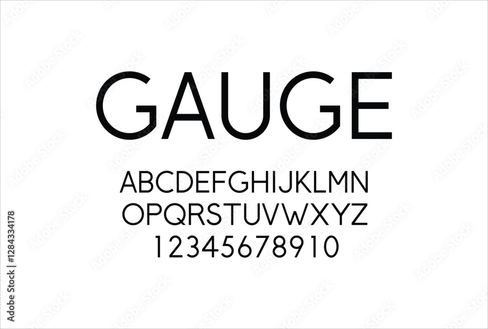 Gotham font for logo and headline. Isolated vector typeset Gotham font for logo and headline. Isolated vector typeset