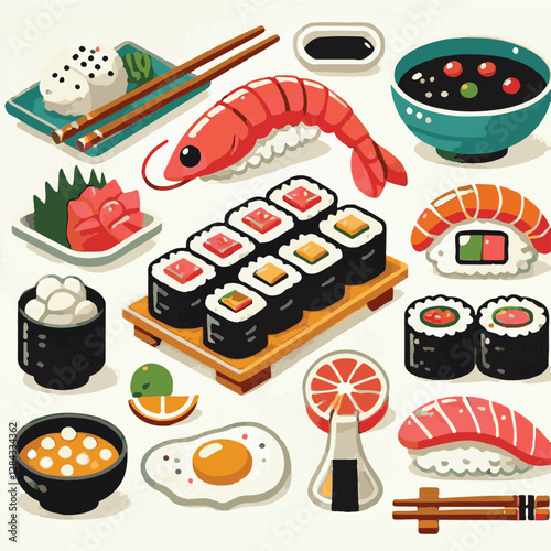 seafood, sushi, gourmet, fresh, delicious, rice, food, traditional, fish, japanese, cuisine, sashimi, maki, asian, tasty, culinary, healthy, salmon, roll, lunch, japan, seaweed, restaurant, dinner, as