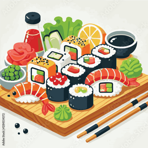 seafood, sushi, gourmet, fresh, delicious, rice, food, traditional, fish, japanese, cuisine, sashimi, maki, asian, tasty, culinary, healthy, salmon, roll, lunch, japan, seaweed, restaurant, dinner, as