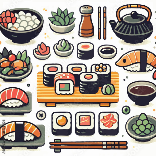 seafood, sushi, gourmet, fresh, delicious, rice, food, traditional, fish, japanese, cuisine, sashimi, maki, asian, tasty, culinary, healthy, salmon, roll, lunch, japan, seaweed, restaurant, dinner, as