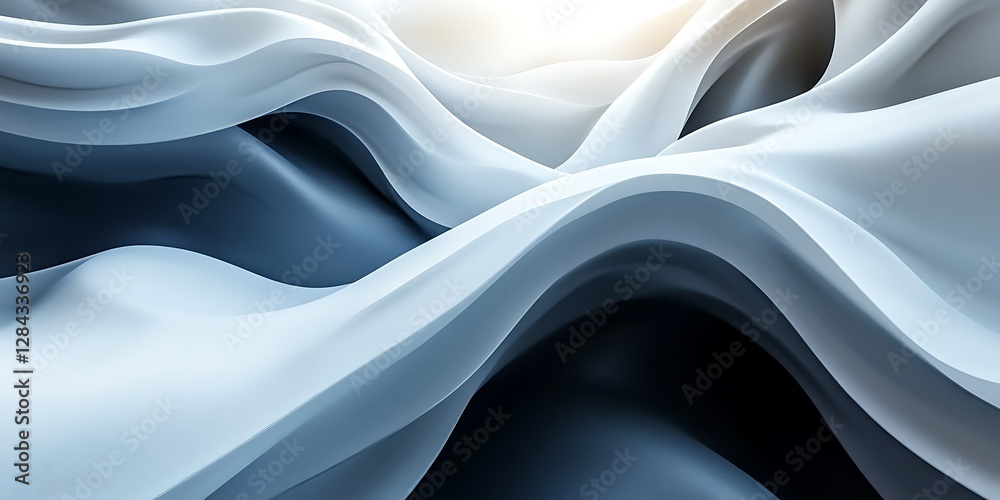 Obraz premium Abstract Flowing Fabric Design (5)