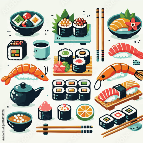 seafood, sushi, gourmet, fresh, delicious, rice, food, traditional, fish, japanese, cuisine, sashimi, maki, asian, tasty, culinary, healthy, salmon, roll, lunch, japan, seaweed, restaurant, dinner, as