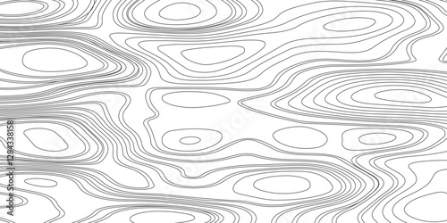 Grey contours vector topography. Geographic mountain topography vector illustration. Topographic pattern texture. Map on land vector terrain. Elevation graphic contour height lines. 