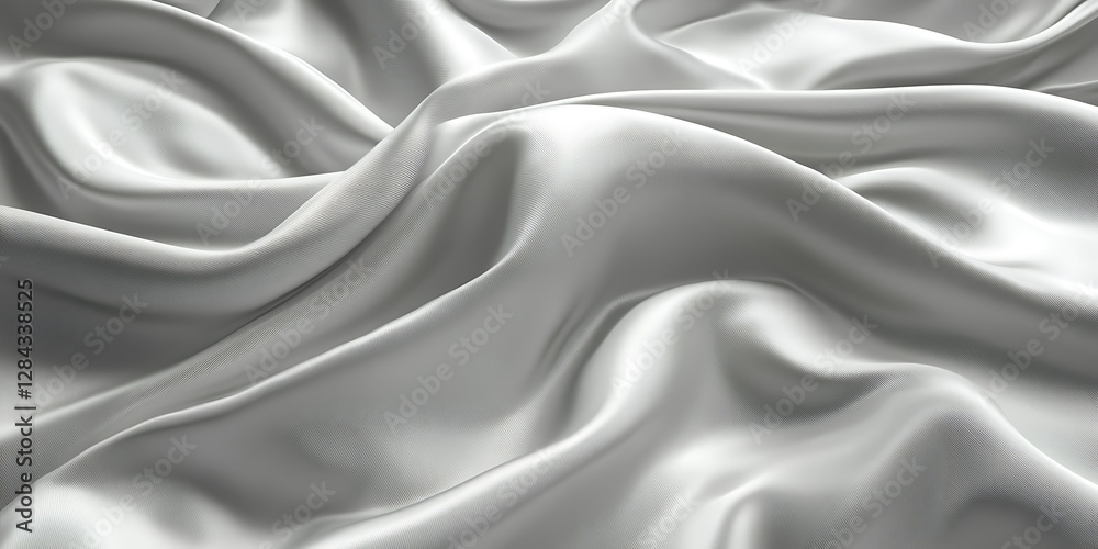 Obraz premium Silver Silk Fabric Texture