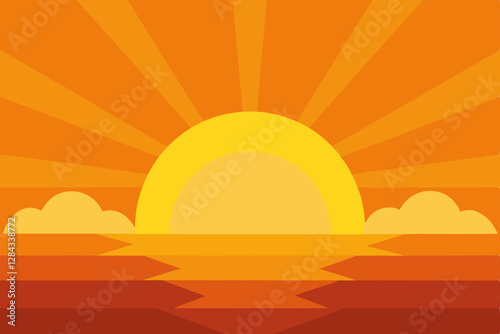 sunset over the mountains