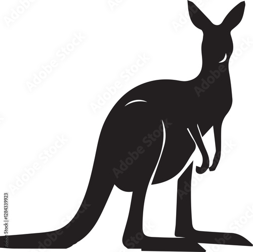 Kangaroo  silhouette vector EPS