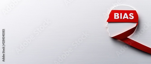 Conceptual illustration representing the idea of bias in society and decision making.