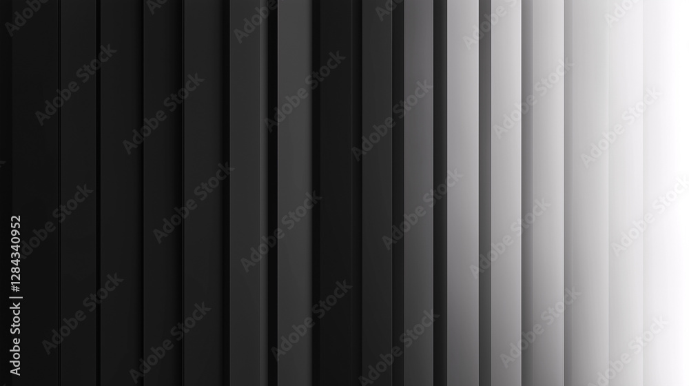 Grayscale abstract gradient with vertical 3D striped pattern Grayscale abstract gradient with vertical 3D striped pattern