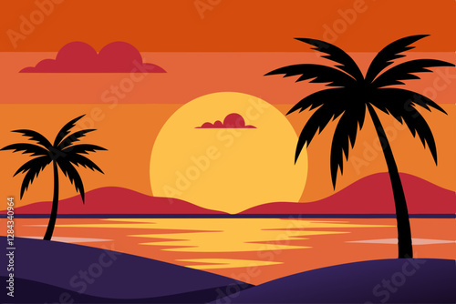 palm trees on the beach