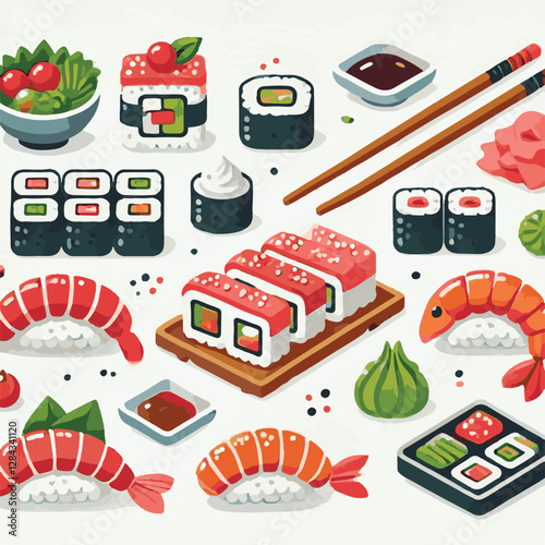 seafood, sushi, gourmet, fresh, delicious, rice, food, traditional, fish, japanese, cuisine, sashimi, maki, asian, tasty, culinary, healthy, salmon, roll, lunch, japan, seaweed, restaurant, dinner, as