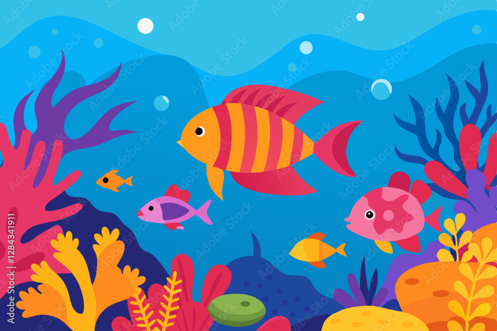 Fototapeta premium fishes in aquarium