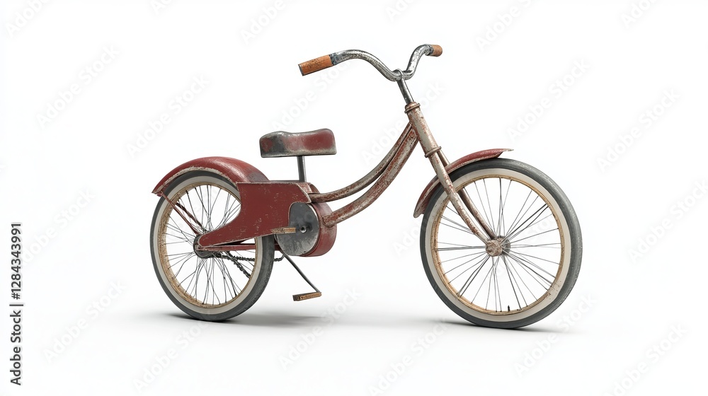 Fototapeta premium A tricycle on the white background