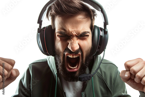 The Rage of a Gamer Losing a Match in the Heat of Battle