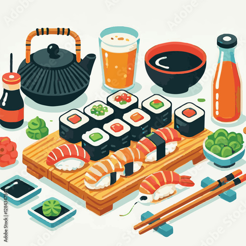 seafood, sushi, gourmet, fresh, delicious, rice, food, traditional, fish, japanese, cuisine, sashimi, maki, asian, tasty, culinary, healthy, salmon, roll, lunch, japan, seaweed, restaurant, dinner, as