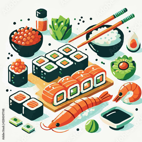 seafood, sushi, gourmet, fresh, delicious, rice, food, traditional, fish, japanese, cuisine, sashimi, maki, asian, tasty, culinary, healthy, salmon, roll, lunch, japan, seaweed, restaurant, dinner, as