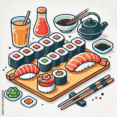seafood, sushi, gourmet, fresh, delicious, rice, food, traditional, fish, japanese, cuisine, sashimi, maki, asian, tasty, culinary, healthy, salmon, roll, lunch, japan, seaweed, restaurant, dinner, as