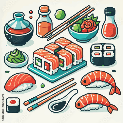 seafood, sushi, gourmet, fresh, delicious, rice, food, traditional, fish, japanese, cuisine, sashimi, maki, asian, tasty, culinary, healthy, salmon, roll, lunch, japan, seaweed, restaurant, dinner, as