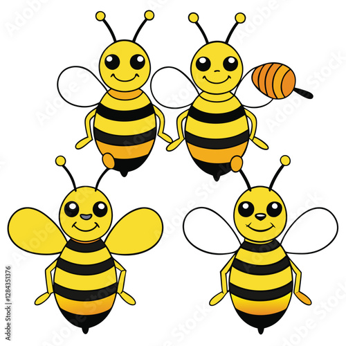 bee and honey