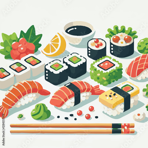 seafood, sushi, gourmet, fresh, delicious, rice, food, traditional, fish, japanese, cuisine, sashimi, maki, asian, tasty, culinary, healthy, salmon, roll, lunch, japan, seaweed, restaurant, dinner, as