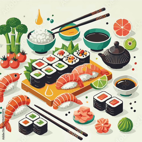 seafood, sushi, gourmet, fresh, delicious, rice, food, traditional, fish, japanese, cuisine, sashimi, maki, asian, tasty, culinary, healthy, salmon, roll, lunch, japan, seaweed, restaurant, dinner, as