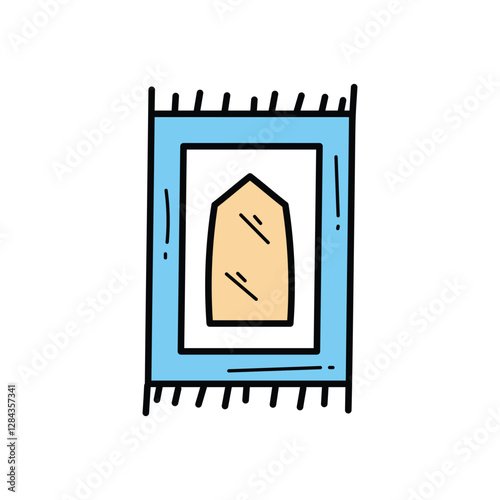 Prayer rug Vector icon