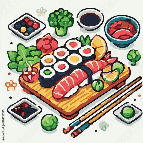 seafood, sushi, gourmet, fresh, delicious, rice, food, traditional, fish, japanese, cuisine, sashimi, maki, asian, tasty, culinary, healthy, salmon, roll, lunch, japan, seaweed, restaurant, dinner, as