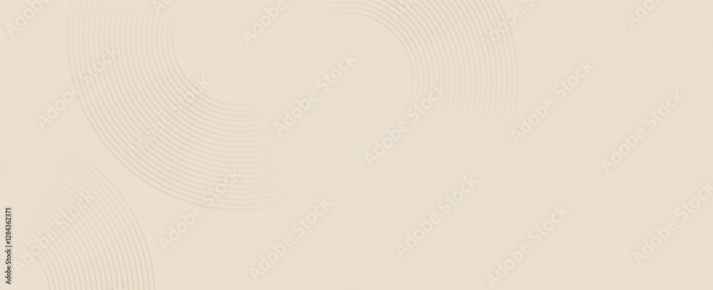 Elegant abstract background featuring curved, concentric line patterns in soft beige. A stylish, minimalist design ideal for branding, presentations, packaging, posters, and digital artwork. Elegant abstract background featuring curved, concentric line patterns in soft beige. A stylish, minimalist design ideal for branding, presentations, packaging, posters, and digital artwork.