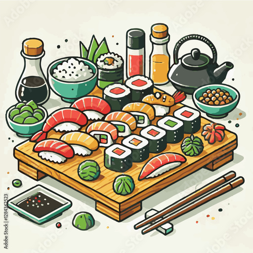seafood, sushi, gourmet, fresh, delicious, rice, food, traditional, fish, japanese, cuisine, sashimi, maki, asian, tasty, culinary, healthy, salmon, roll, lunch, japan, seaweed, restaurant, dinner, as