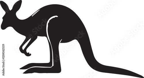 Kangaroo  silhouette vector EPS