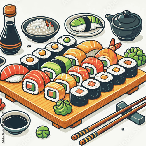 seafood, sushi, gourmet, fresh, delicious, rice, food, traditional, fish, japanese, cuisine, sashimi, maki, asian, tasty, culinary, healthy, salmon, roll, lunch, japan, seaweed, restaurant, dinner, as