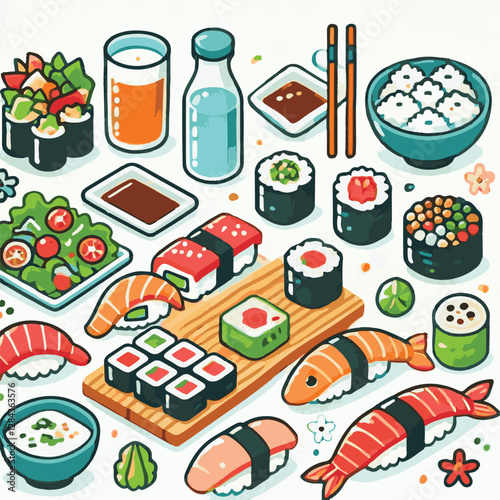 seafood, sushi, gourmet, fresh, delicious, rice, food, traditional, fish, japanese, cuisine, sashimi, maki, asian, tasty, culinary, healthy, salmon, roll, lunch, japan, seaweed, restaurant, dinner, as