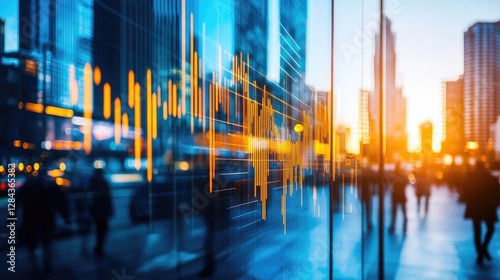 Cityscape financial data projection