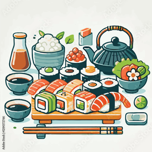 seafood, sushi, gourmet, fresh, delicious, rice, food, traditional, fish, japanese, cuisine, sashimi, maki, asian, tasty, culinary, healthy, salmon, roll, lunch, japan, seaweed, restaurant, dinner, as