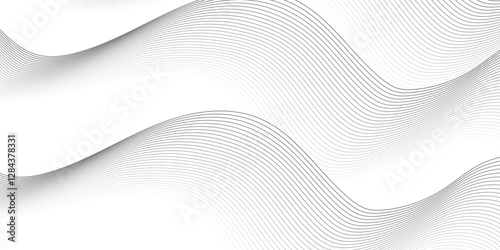 Abstract modern background, curved lines, create the effect of an optical illusion and will successfully complement your design stock illustration...