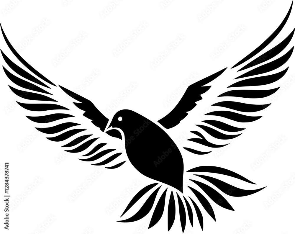 Obraz premium Dove - High Quality Vector Logo - Vector illustration ideal for T-shirt graphic