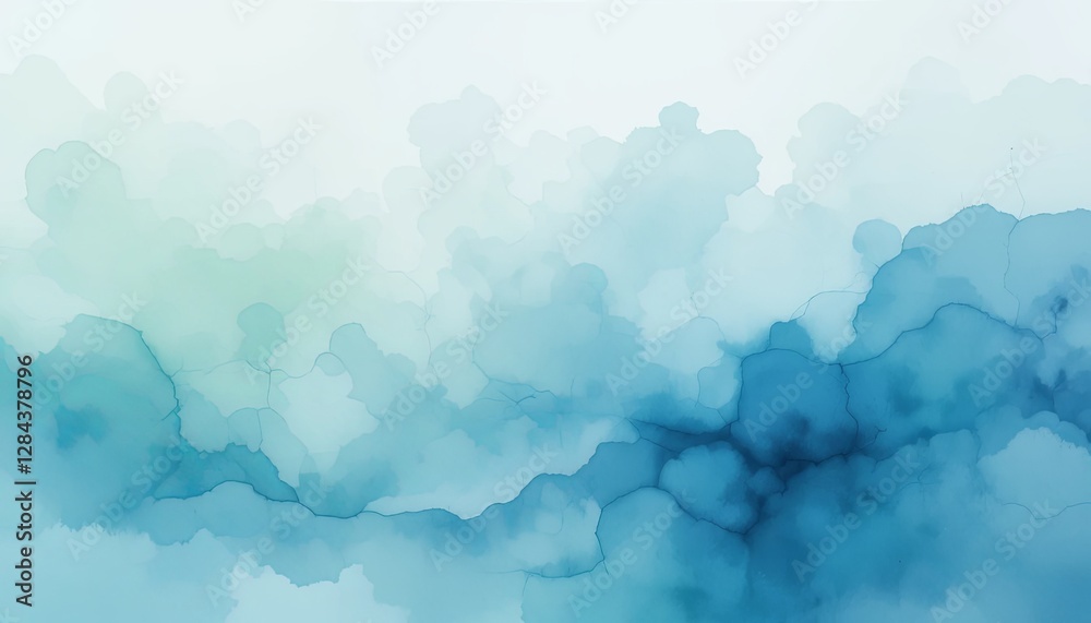 Fototapeta premium Artistic watercolor abstract background digital design fluid texture soft tones creative concept