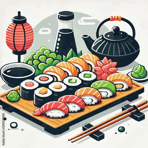 seafood, sushi, gourmet, fresh, delicious, rice, food, traditional, fish, japanese, cuisine, sashimi, maki, asian, tasty, culinary, healthy, salmon, roll, lunch, japan, seaweed, restaurant, dinner, as
