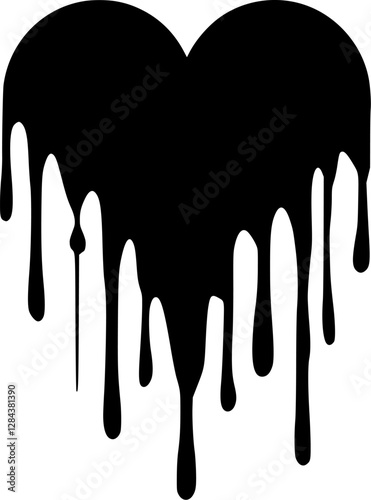 Heart | Black and White Vector illustration