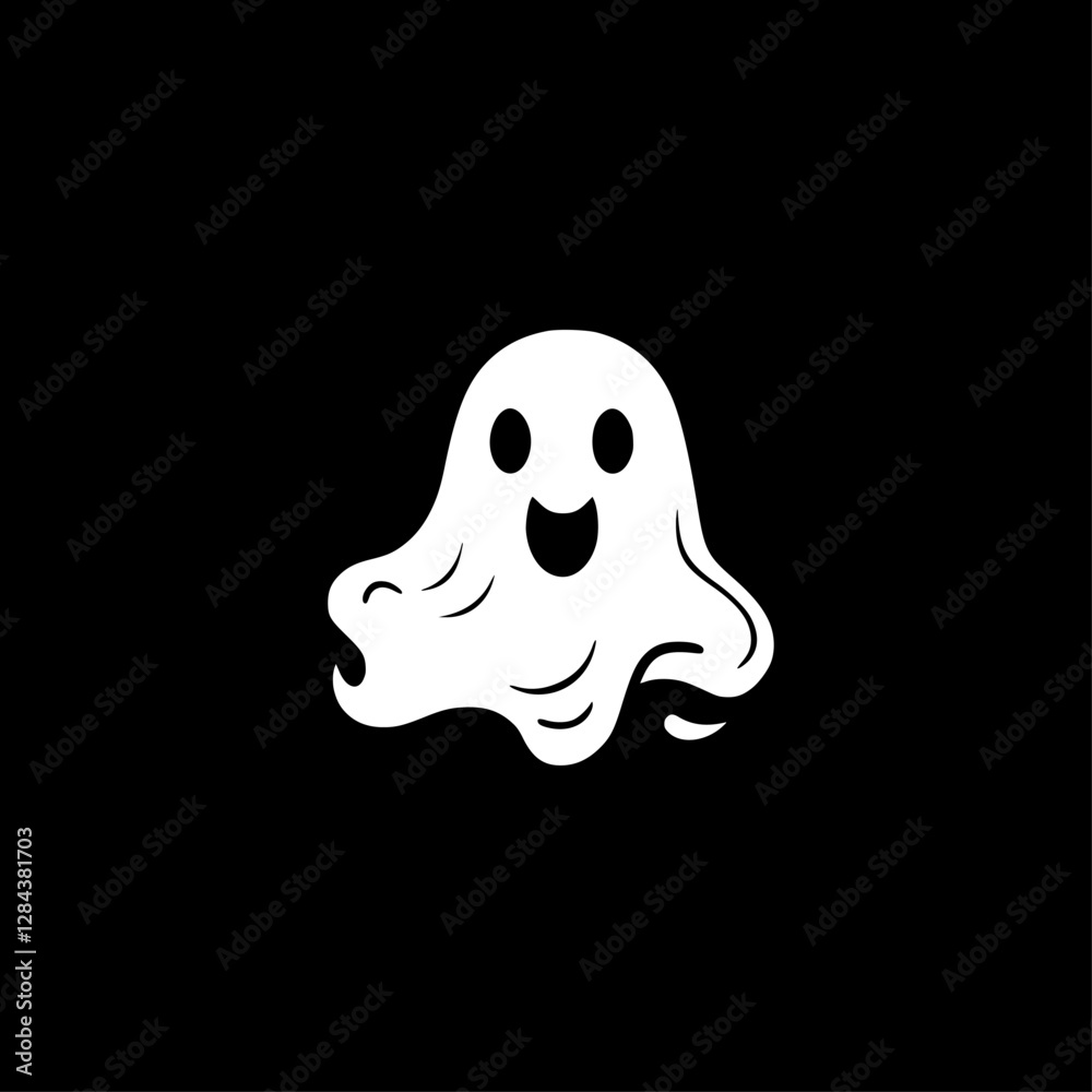 Ghost - Minimalist and Flat Logo - Vector illustration Ghost - Minimalist and Flat Logo - Vector illustration