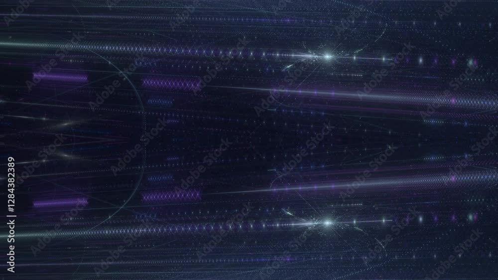 Digitaler Datenstrom - schnelles Internet, Energie, Forschung, Wissenschaft, Innovation, Technologie, Computer, Netzwerk, Kommunikation, synchron,  künstliche Intelligenz, Digitalisierung, blau, lila
