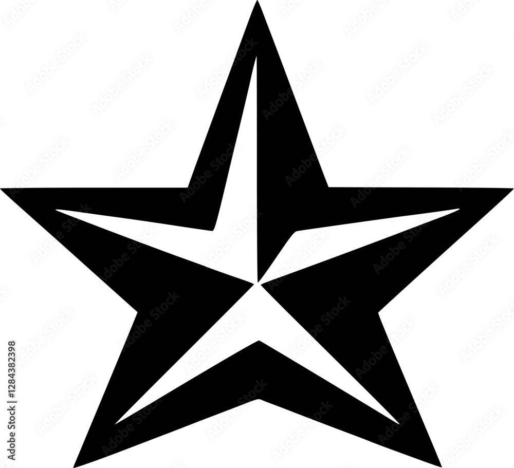Fototapeta premium Star | Minimalist and Simple Silhouette - Vector illustration