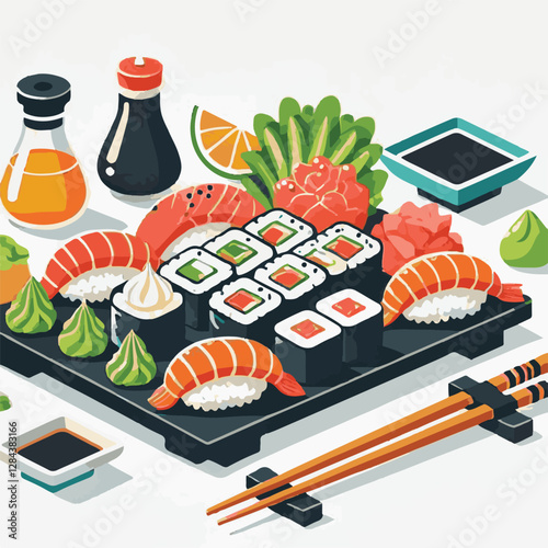 seafood, sushi, gourmet, fresh, delicious, rice, food, traditional, fish, japanese, cuisine, sashimi, maki, asian, tasty, culinary, healthy, salmon, roll, lunch, japan, seaweed, restaurant, dinner, as