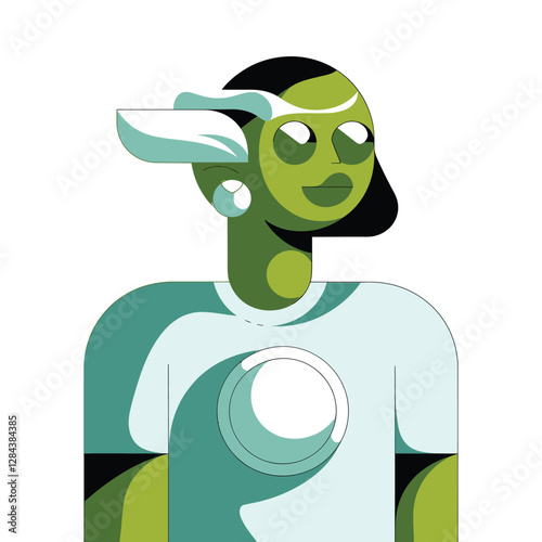 2d vector illustration for cartoon character design for kids and comic book stickers printing and cartoon movie 
