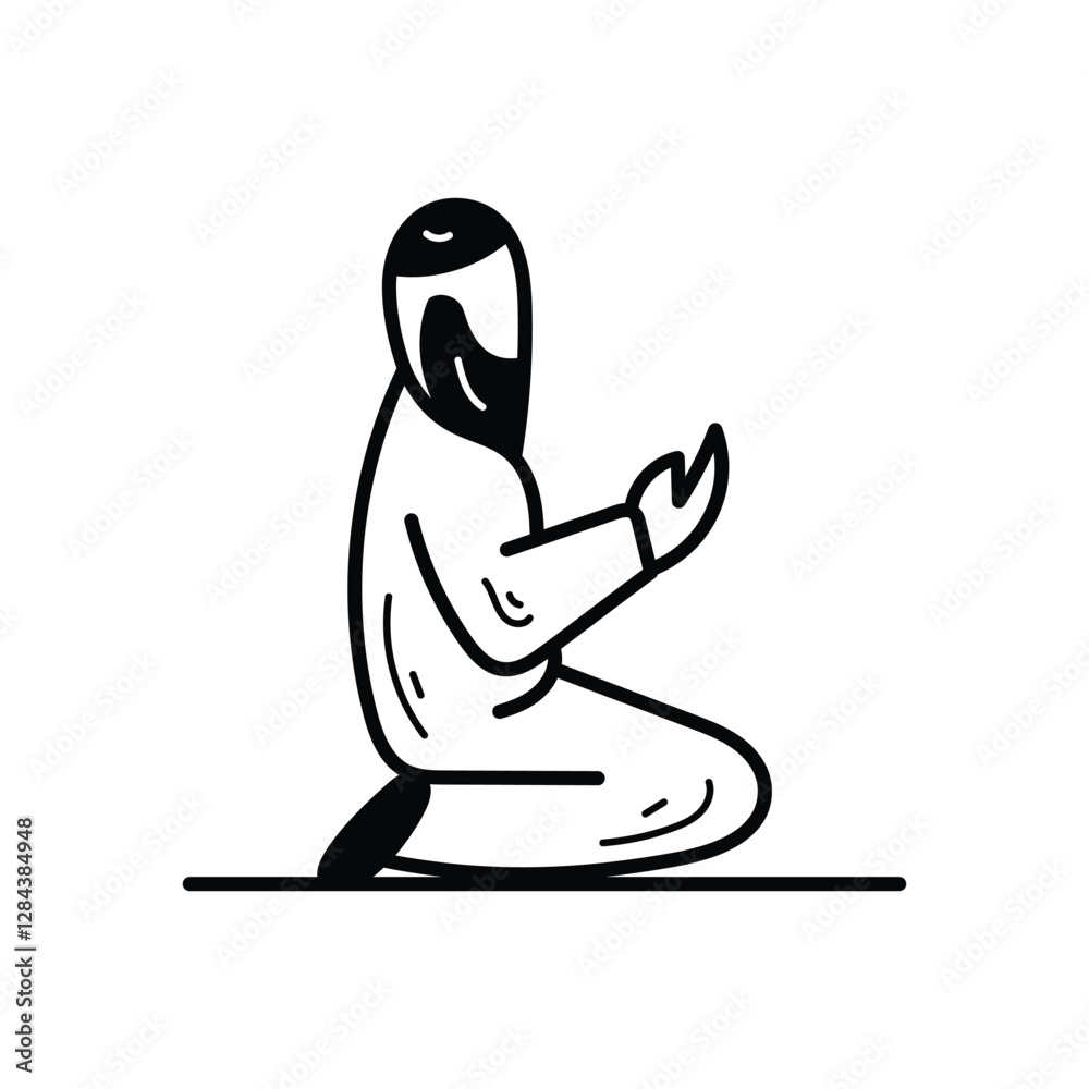 people praying Vector icon people praying Vector icon