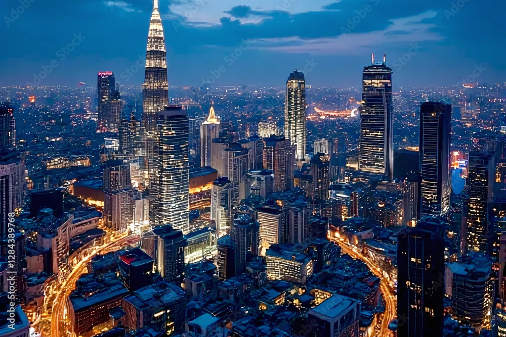 Obraz premium Neon Metropolis