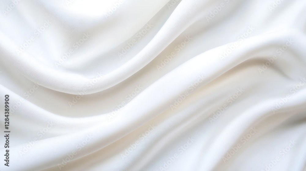 Elegant white fabric draped softly showcasing a smooth and luxurious texture for home decor : Generative AI Elegant white fabric draped softly showcasing a smooth and luxurious texture for home decor : Generative AI