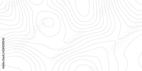 Abstract Topographic Pattern Banner Background, geographic line map with elevation assignments. Modern design background with wavy pattern. Paper texture Imitation of a geographical map shades.