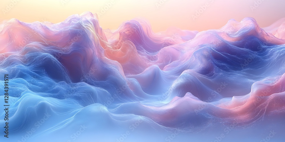 Fototapeta premium Abstract Flowing Mountains